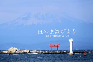 葉山灯台（裕次郎灯台）と名島（菜島）を真名瀬海岸より望む（撮影日：2024.01.11）